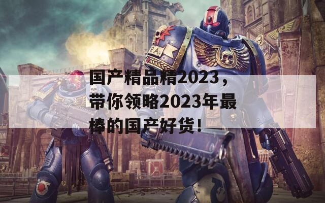 国产精品精2023，带你领略2023年最棒的国产好货！