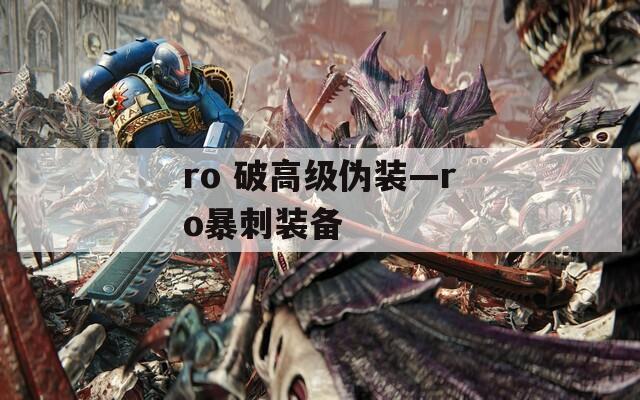 ro 破高级伪装—ro暴刺装备