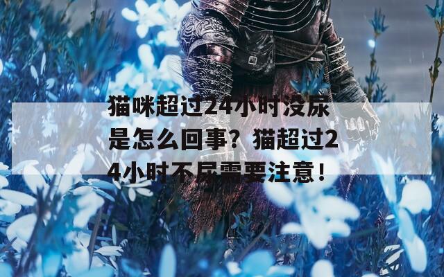 猫咪超过24小时没尿是怎么回事？猫超过24小时不尿需要注意！