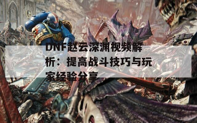 DNF赵云深渊视频解析：提高战斗技巧与玩家经验分享