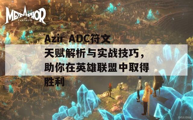 Azir ADC符文天赋解析与实战技巧，助你在英雄联盟中取得胜利