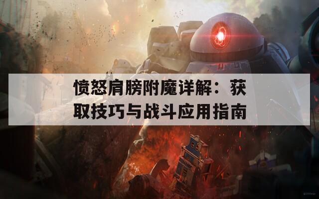 愤怒肩膀附魔详解：获取技巧与战斗应用指南