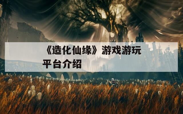 《造化仙缘》游戏游玩平台介绍