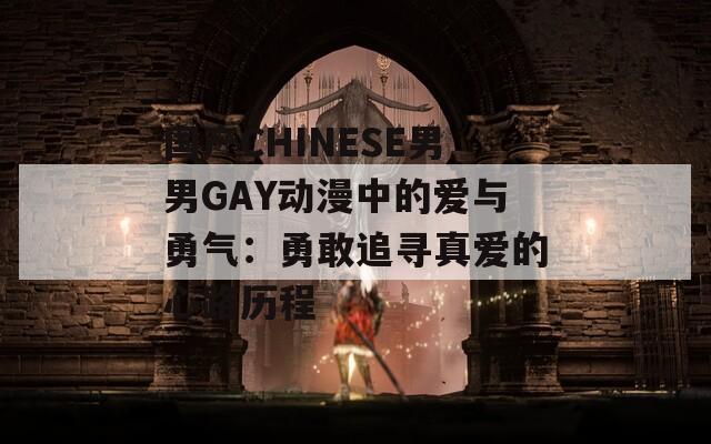 国产CHINESE男男GAY动漫中的爱与勇气：勇敢追寻真爱的心路历程