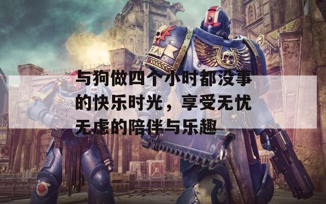 与狗做四个小时都没事的快乐时光，享受无忧无虑的陪伴与乐趣