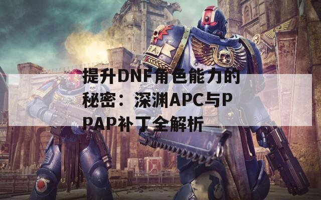 提升DNF角色能力的秘密：深渊APC与PPAP补丁全解析