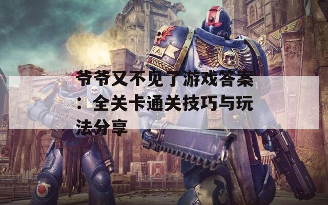 爷爷又不见了游戏答案：全关卡通关技巧与玩法分享
