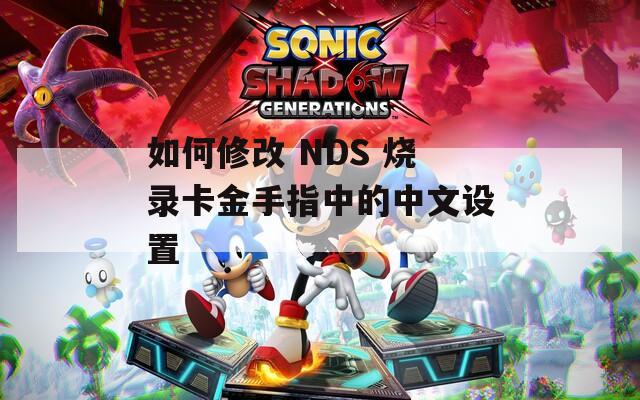 如何修改 NDS 烧录卡金手指中的中文设置